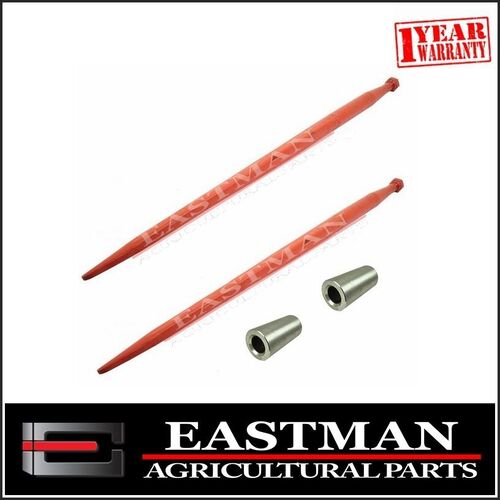 Big Tractor Loader Tine Kit Straight Conus 3 1400MM - Bale Hay Silage Forks