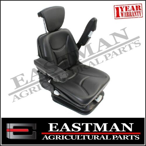 Low Back Cab Mount Suspension Seat With Arm Rests - Tractor Backhoe Excavator